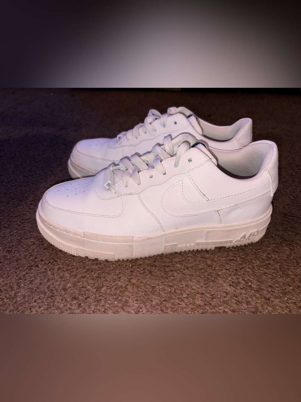 Nike Air Force 1 Pixels Triple White size 9